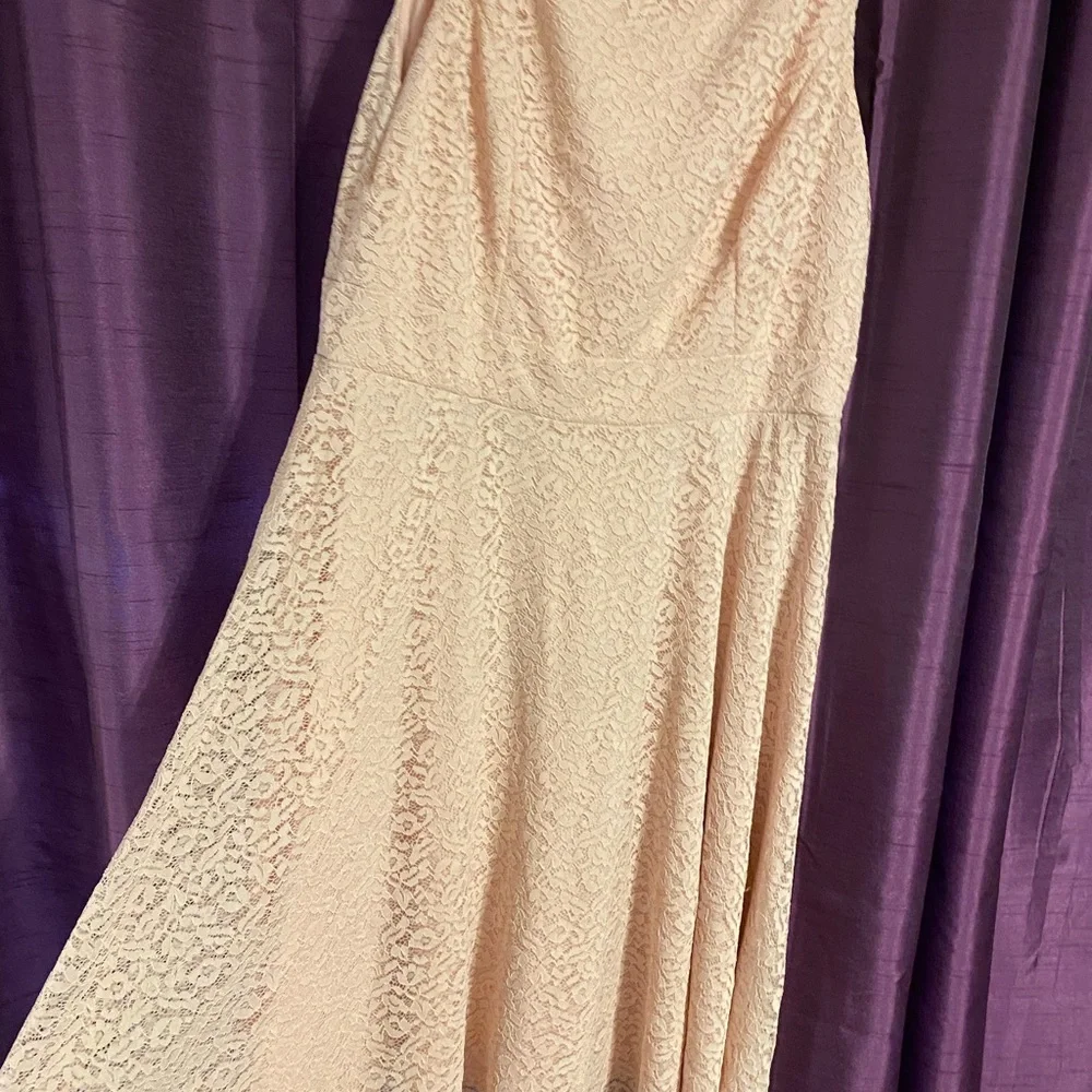 Light pink lace dress - Picture 6 of 9